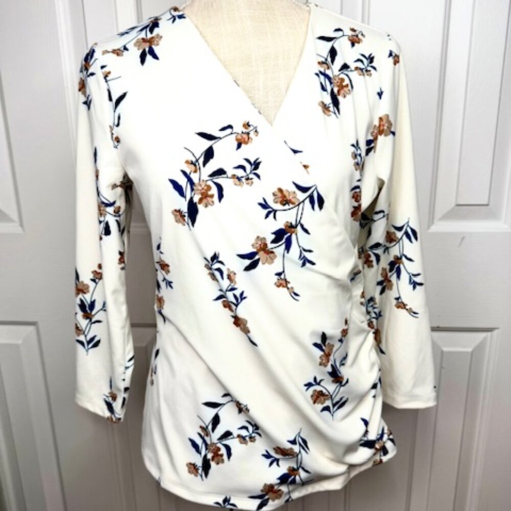 Ann Taylor Top with Ruched Draping